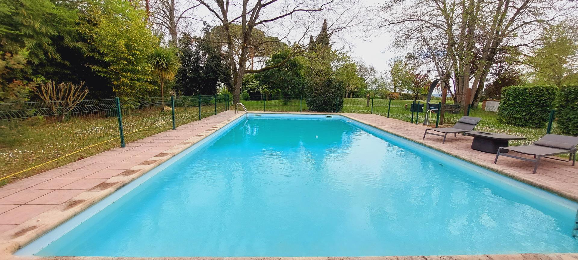 La grande piscine du parc