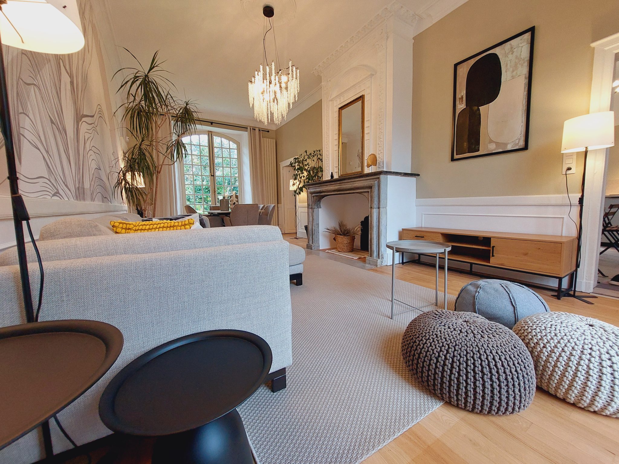 autre vue du salon avec canape