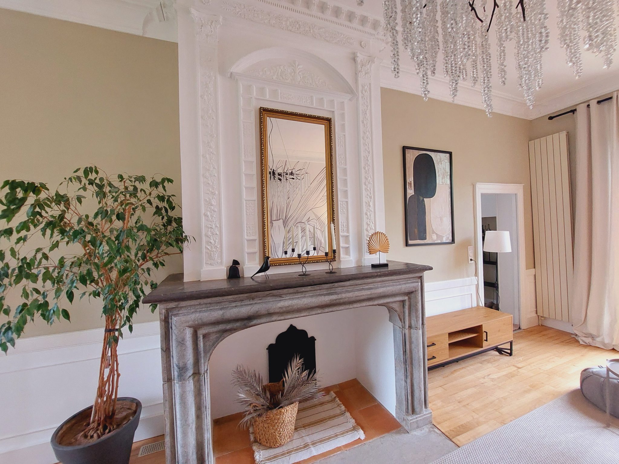 cheminee du grand salon